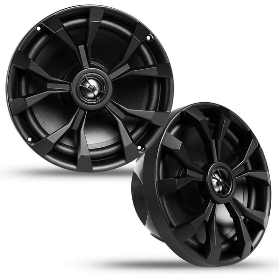 Belva BBMS8B 500W Peak 8" 2-Way Coaxial Marine Speakers for Boats/ATV/UTV/SxS/Powersport Black