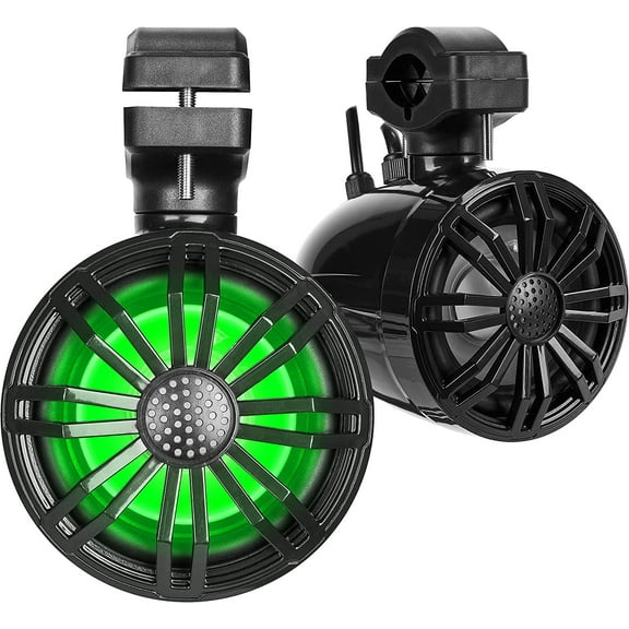 Belva BH35BRB 3.5" Motorcycle/Handlebar Bluetooth Stereo System with RGB Lights 160W Peak 80W RMS