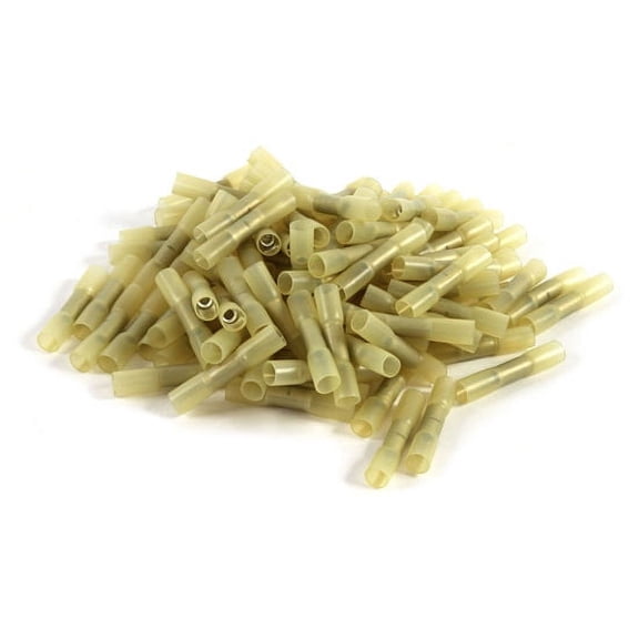 Belva BHS12Y 12/10 Gauge Yellow Heat Shrink Connectors - 100 Pack