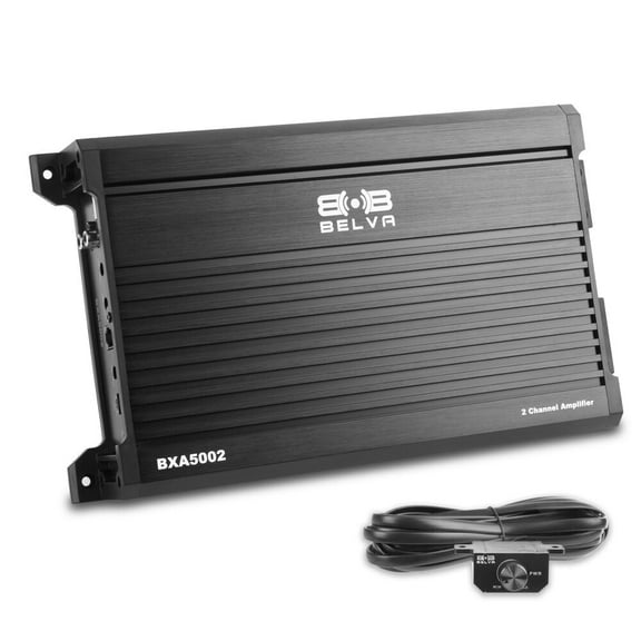 Belva BXA5002 Class-A/B 2-Channel Car Audio MOSFET Amplifier 500W w/ Remote Subwoofer Control