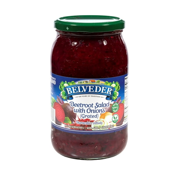 Belveder Plum Compote, No Preservatives Added, Non-GMO, Gluten Free and Vegan 31.74 Oz Pack of 1