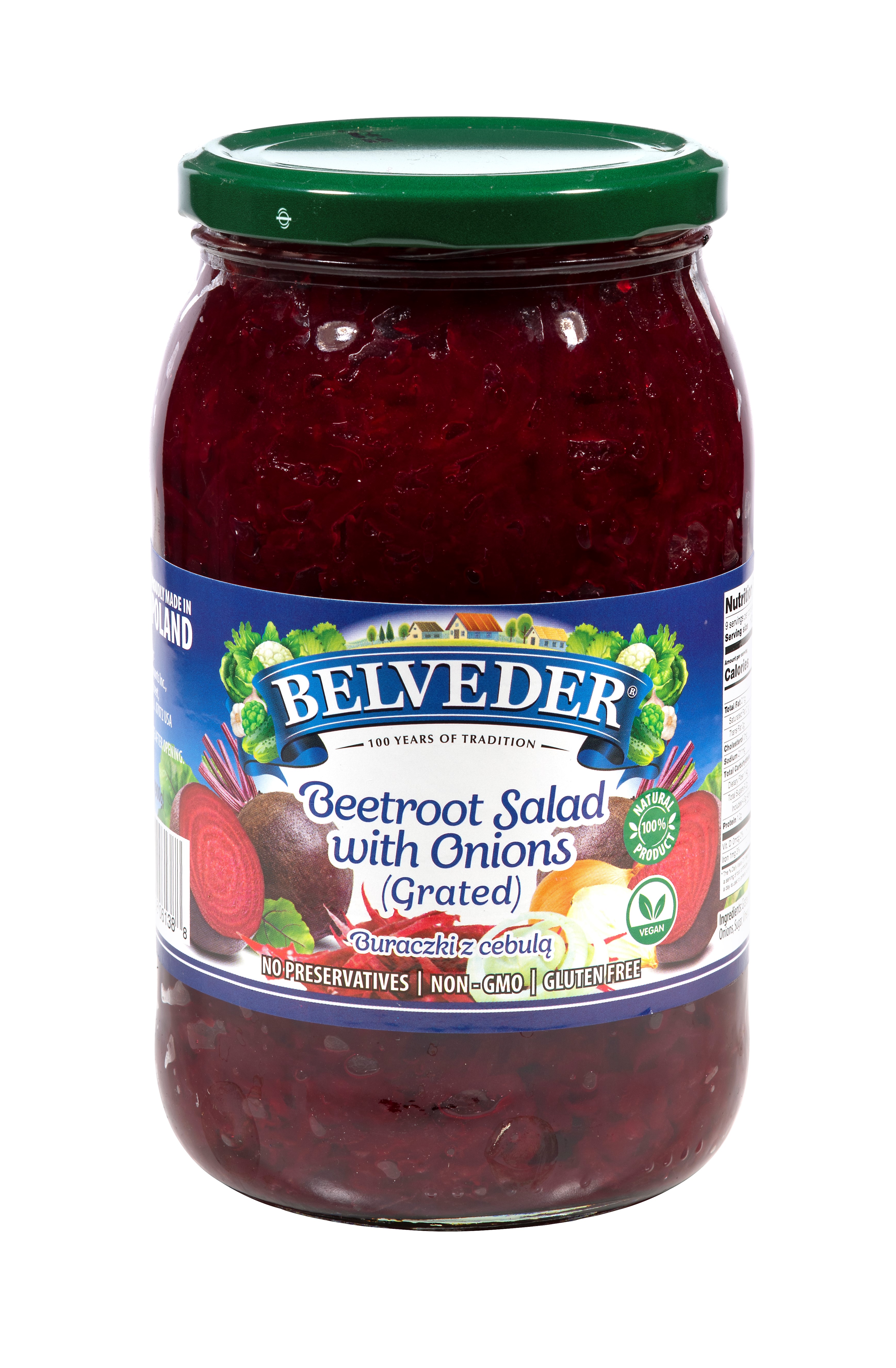 Belveder Plum Compote, No Preservatives Added, Non-GMO, Gluten Free and Vegan 31.74 Oz Pack of 1