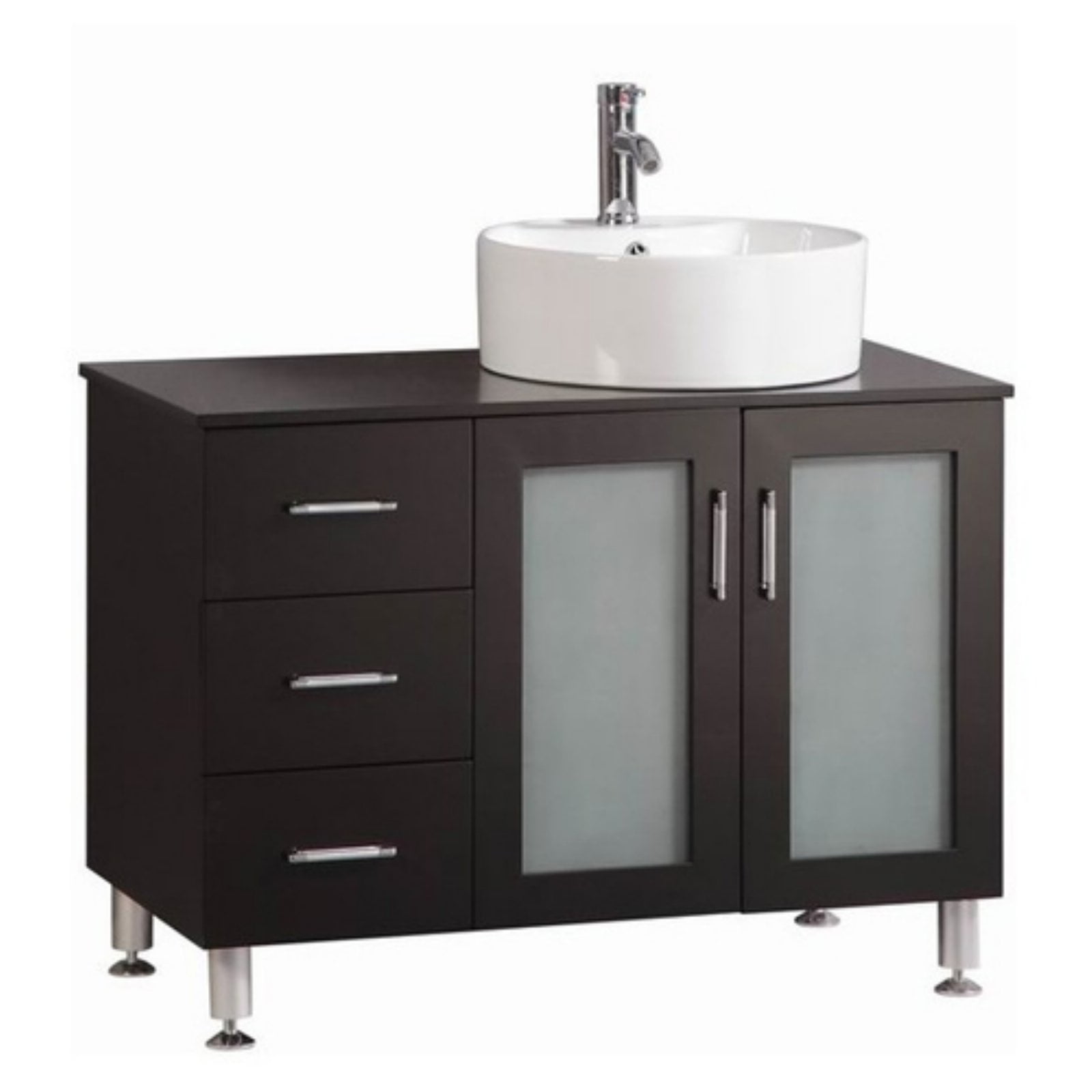 Belvedere 40 in. Modern Freestanding Single Vessel Bathroom Vanity ...