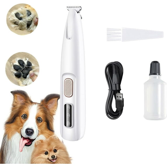 Belvedere Cat Trimmer, Cat Grooming Trimmer, Pet Micro Precision Clipper with LED Light, Rechargeable Quiet Pet Shaver