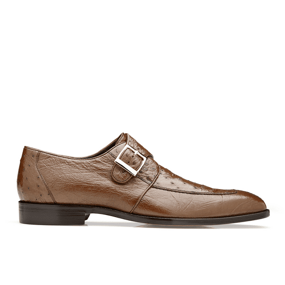 Belvedere Josh Brown Genuine Ostrich Monk Strap Men’s Shoe (9)