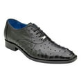 thumbnail image 1 of Belvedere Genuine Ostrich Quill Orlando Black Men’s Oxford Shoes (14), 1 of 3