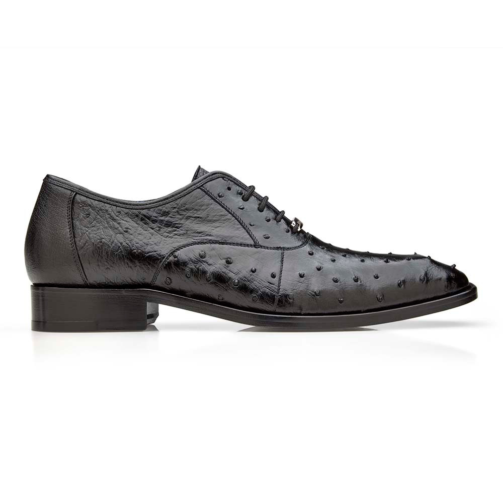 Belvedere Orlando Antique Dark Burgundy Ostrich Quill Shoes