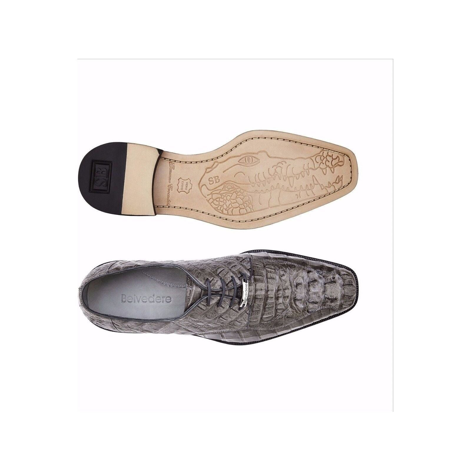 Belvedere Shoes Josh in Gray – Men’s Dress Shoe main image 1
