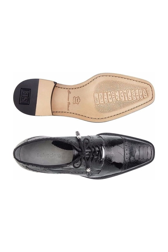 , Batta, Genuine Ostrich Men's Dress Shoe