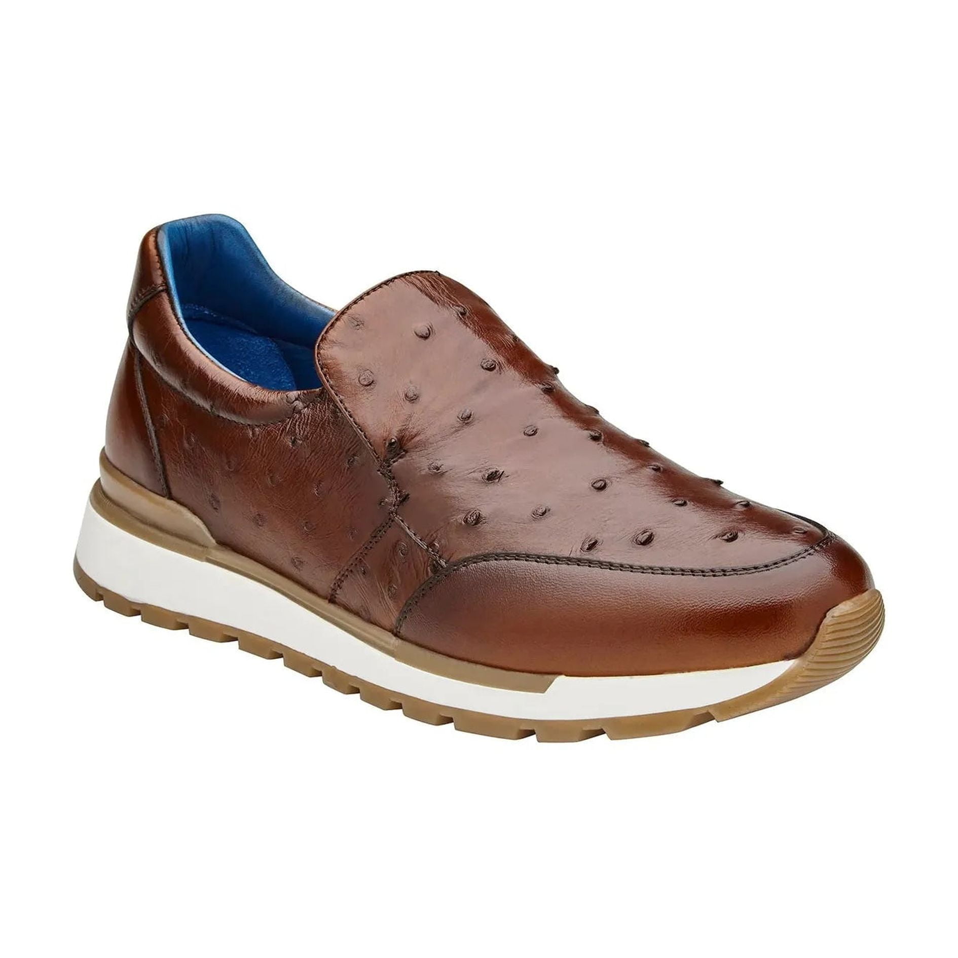 Belvedere  Flash  Black / Red Genuine Ostrich  Soft Italian Calf Skin Sneakers main image 1