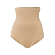 Belvia - Shapewear Slimming Tummy Control Shaping Women Briefs Soft Material Beige Medium 12-14