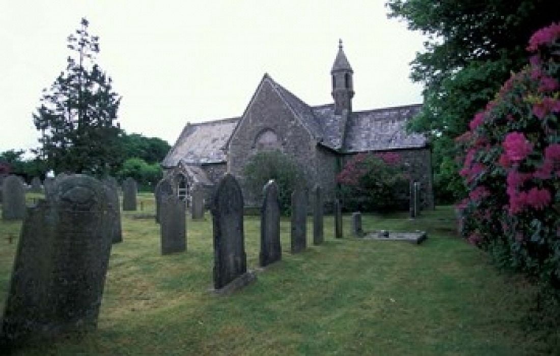 Belvintor Church Bodmin Moor Cornwall England Canvas Art - Nik Wheeler DanitaDelimont (18 x 11)