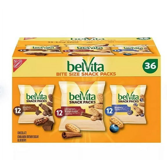 belVita Bites Variety Pack Mini Breakfast Biscuits (1 oz., 36 pk.)