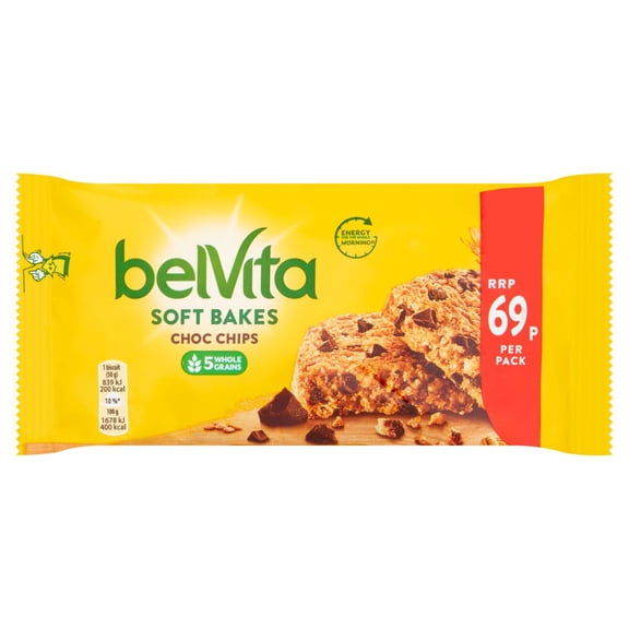 Belvita Breakfast Biscuits Soft Bakes Choc Chips 50g (pack of 20)