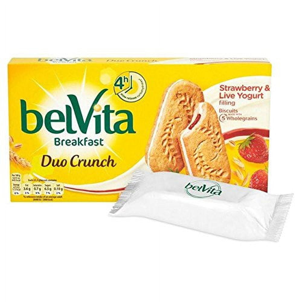 Belvita Strawberry Yogurt Duo Crunch Breakfast Biscuits 5 x 50g