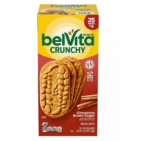 Belvita Cinnamon Brown Sugar 1.76oz 25 Count