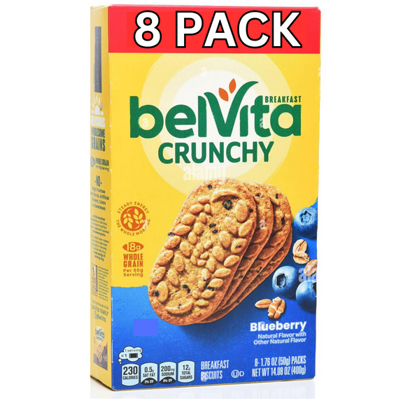 Belvita Crunchy BLUEBERRY 1.76 Oz., (Box Of 8)