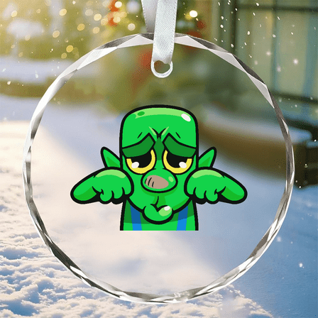 Belvo Goblin Boohoo Crying Ornament, 2025 Decor, Crystal Glass Ornament