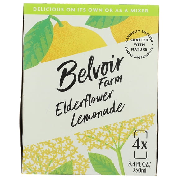 Belvoir - Elderflower Lemonade 4Pk - 33.6 Fo, Case of 6
