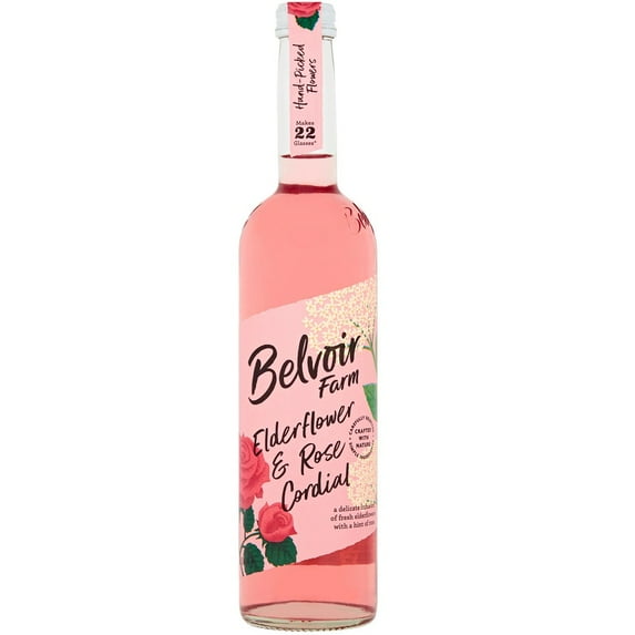 Belvoir Elderflower & Rose Cordial 500ml (Pack of 2)