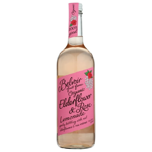 Belvoir Fruit Farms, Belvoir Organic Elderberry & Rose Lemonade, 25.4 Fl Ozbottle