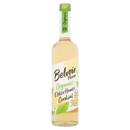 Belvoir Organic Elderflower Cordial 500ml, British Import (Pack of 2)