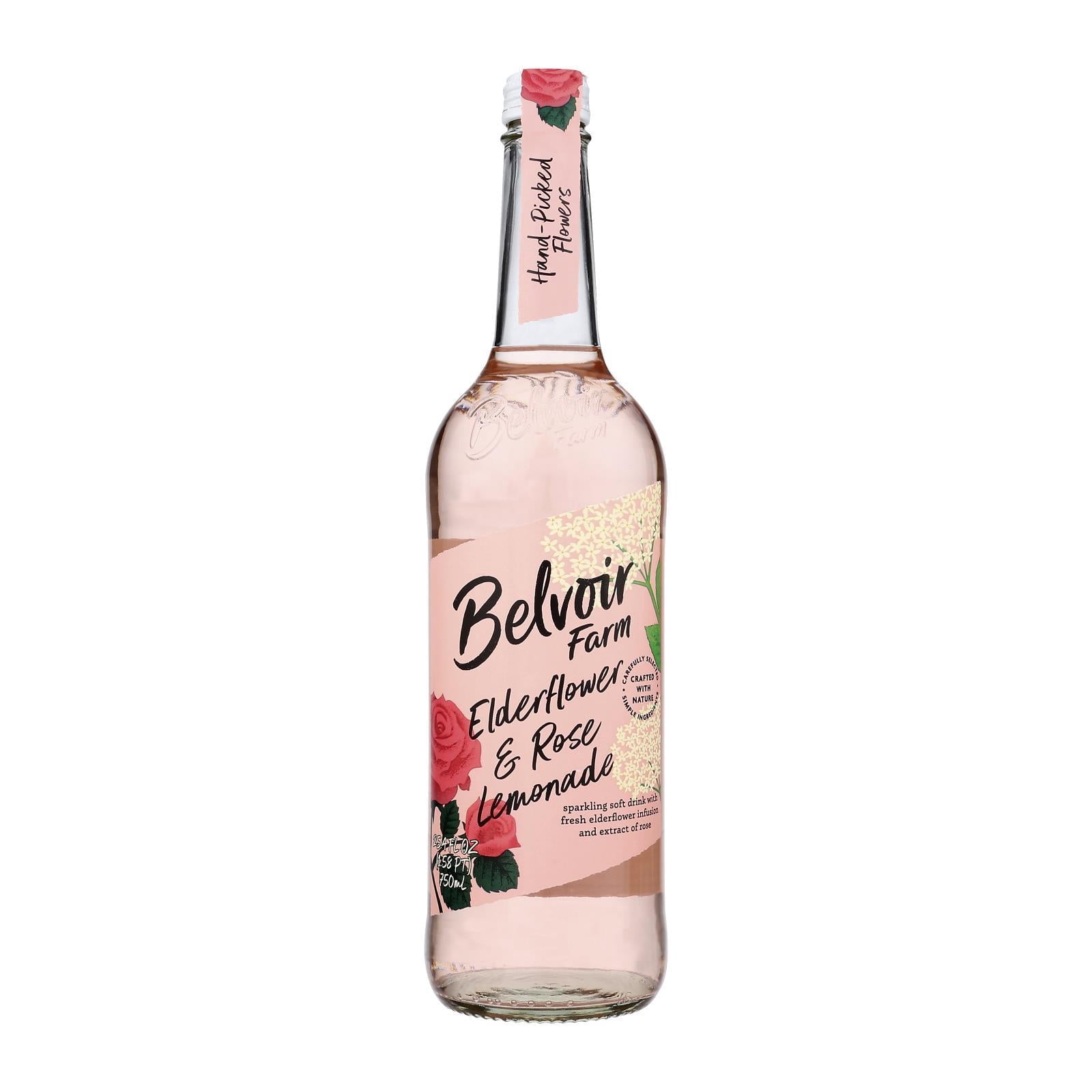 Belvoir - Organic Lemonade - Elderflower and Rose - Case of 6 - 25.4 fl oz.
