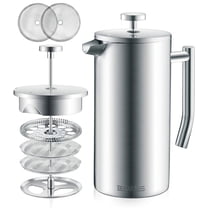 Easyworkz Nando French Press 23 oz Double Wall Insulated Thermal Coffee ...