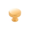 thumbnail image 1 of Belwith BWH077849 BGB 1.25 in. dia. Cabinet Knobs, Brushed Gold Brass, 1 of 1