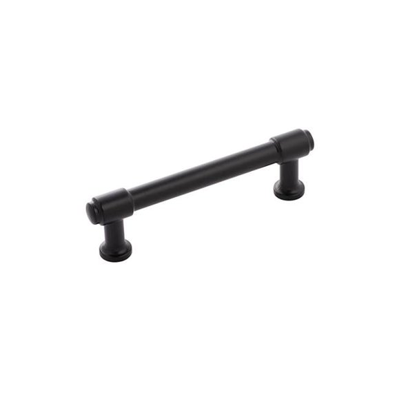Belwith BWH077852 MB 96 mm Center-Center Style Cabinet Pull for Kitchen Hardware, Matte Black