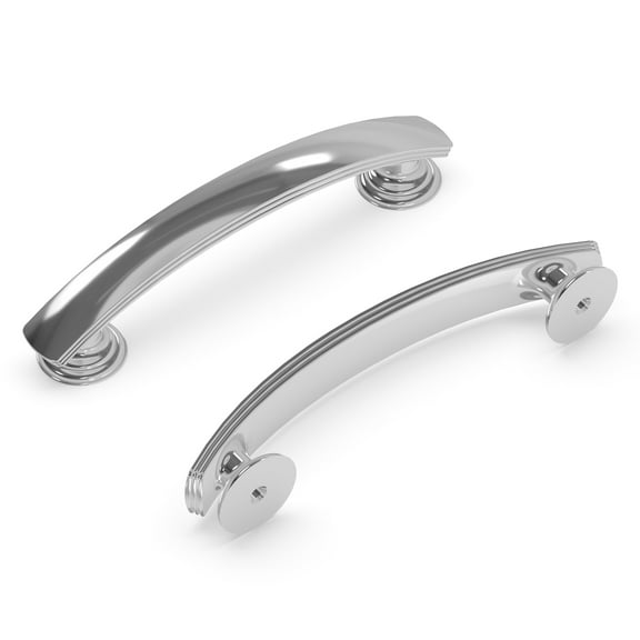 Belwith BWP2141 BLN 96 mm American Diner Pull - Brass & Black Nickel