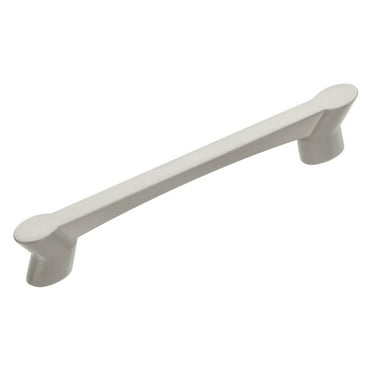5025052 CABINET PULL SN 3/8""W Hickory Hardware Wisteria Contemporary Bar Cabinet Pull 3-3/4 in. Satin Nickel (Pack of 10)