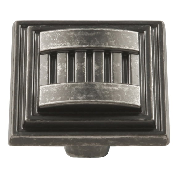 Belwith HH74670-BNV Black Nickel Vibed Sydney Square Knob - 1.32 in.