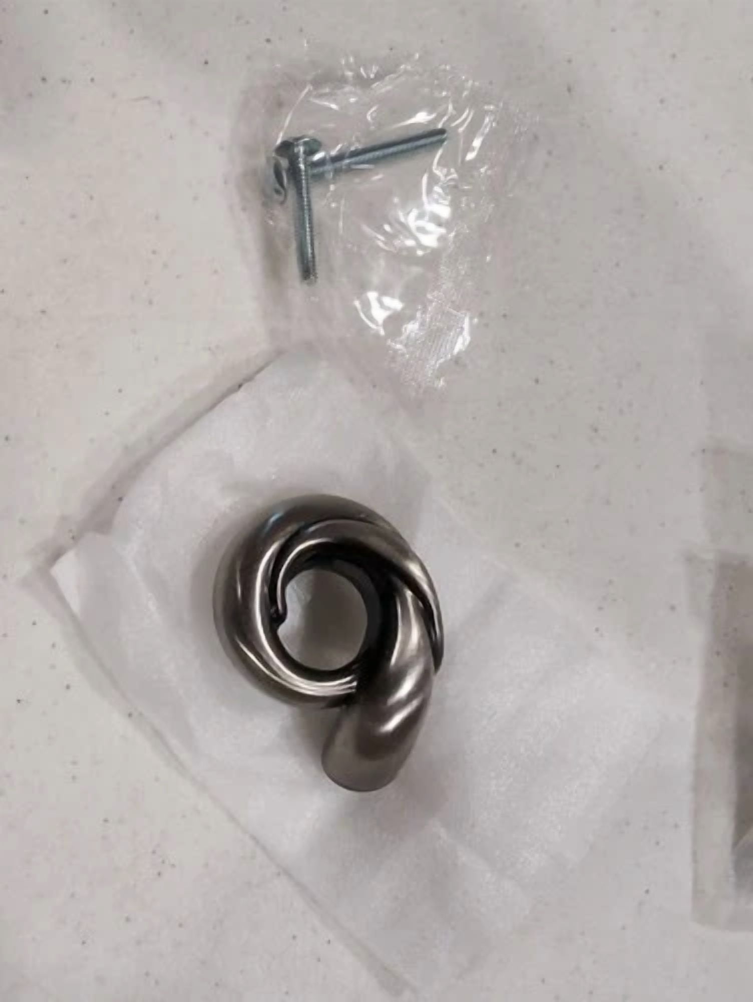 Belwith Keeler B072432-Ann Amaranta 2" Antique Nickel Brass Swirl Cabinet/Drawer