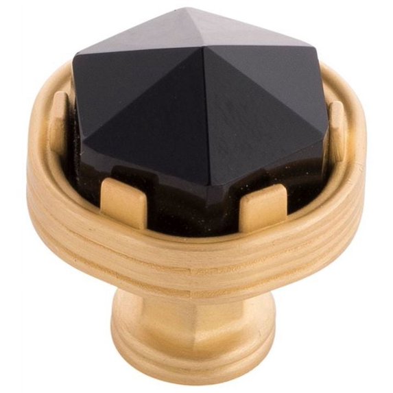 Belwith Keeler B076304 Chrysalis 1-3/16" Modern Glam Cut Glass Geometric Cabinet Knob /