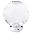 thumbnail image 1 of Belwith-Keeler B076572-GLCH 1.25 in. Dia. x 1.5 in. Luster Knob, Glass with Chrome, 1 of 2