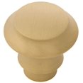 thumbnail image 1 of Belwith Keeler B076852 Heron 1-1/4" Mushroom Cabinet Knob - Gold, 1 of 2