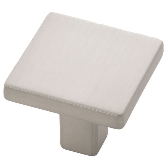 Belwith Keeler B077034 Emerge 1-5/16" Flat Square Cabinet Knob / Drawer Knob - Nickel