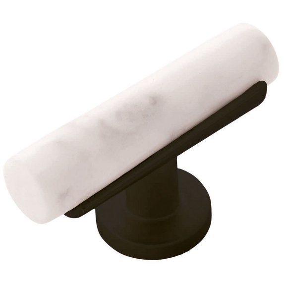Belwith Keeler B077041 Firenze 2-1/2" Modern "T" Bar Italian Marble Glam Cabinet Knob /