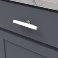 thumbnail image 1 of Belwith-Keeler B077044MW-SN 5 in. Firenze T-Bar Cabinet Knob, White Marble with Satin Nickel, 1 of 3