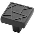 thumbnail image 1 of Belwith Keeler B077134-BM 1.37 in. Cullet Square Knob - Black Mist, 1 of 2