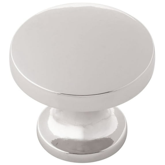 Belwith-Keeler B077142-14 1.37 in. Flare Cabinet Knob, Polished Nickel