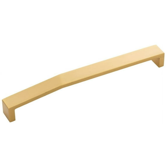Belwith Keeler B077158-BGB 8.81 in. Veer Center to Center Pull - Brushed Golden Brass