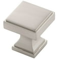thumbnail image 1 of Belwith Keeler B077458-SN 1.12 in. Brownstone Square Knob - Satin Nickel, 1 of 7