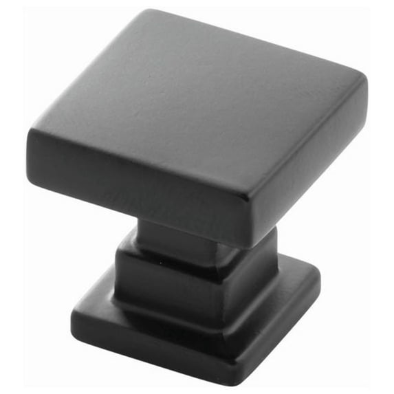 Belwith-Keeler B077890MB 1 in. Brighton Cabinet Knob, Matte Black