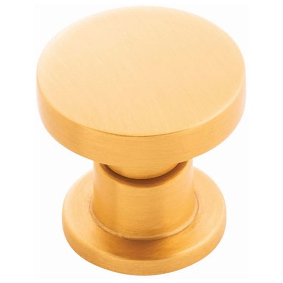 Belwith-Keeler B077944BGB 1.25 in. Urbane Cabinet Knob, Brushed Golden Brass