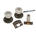 thumbnail image 1 of Belwith Products 214590 Passage Door Latch Set Glass Knobs - Vintage Bronze, 1 of 1