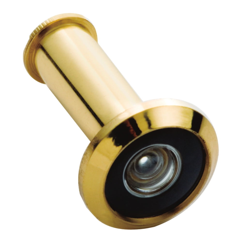 Polished Brass Wide Angle Door Viewer with 190 Degree Visibility