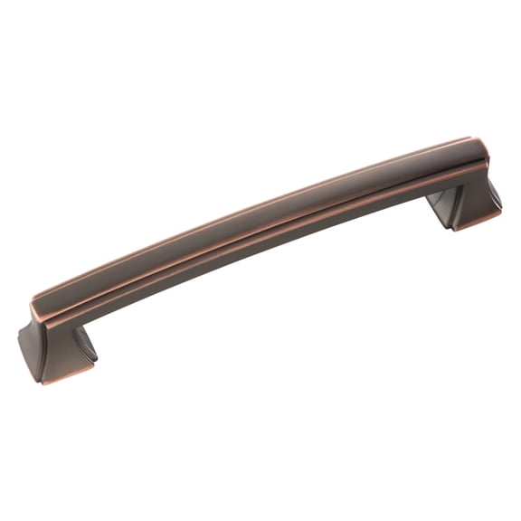 Hickory Hardware Bridges 5-1/16 Inch Center to Center Oil Rubbed Bronze Highlighted Cabinet Pull P3233-OBH