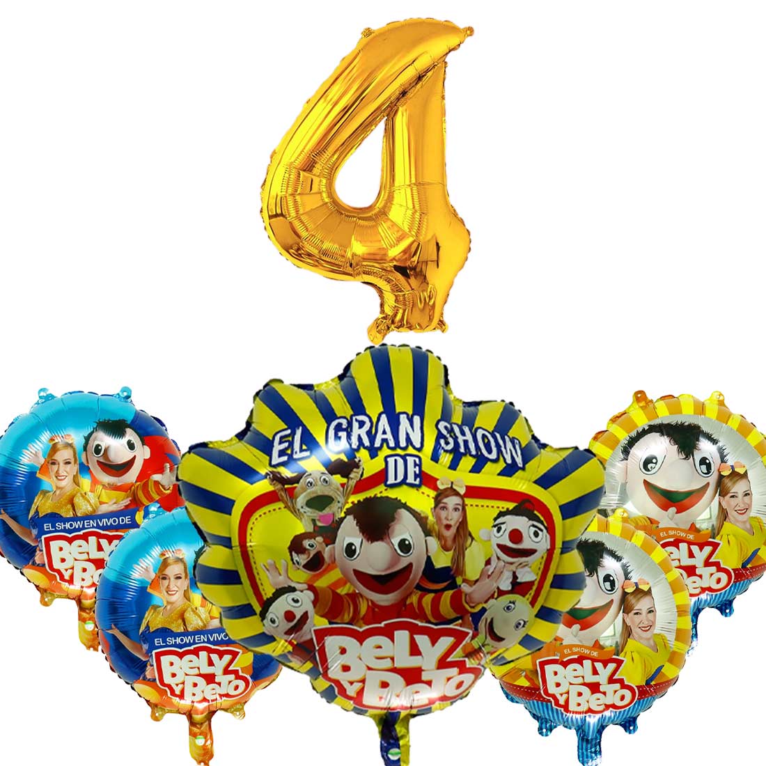 Bely Y Beto Balloons Party Supplies 4th Big Number Decorations Decor ...